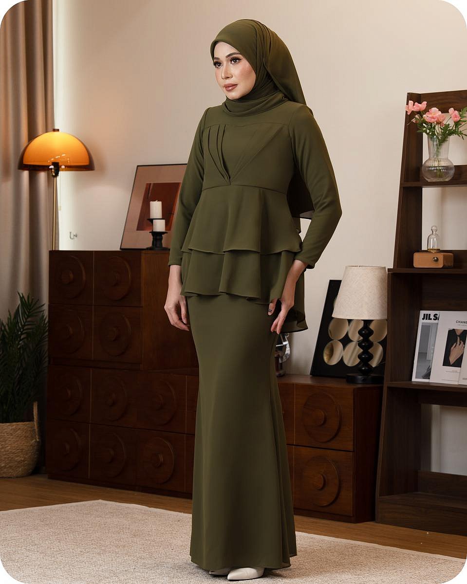 IVY KURUNG - OLIVE GREEN