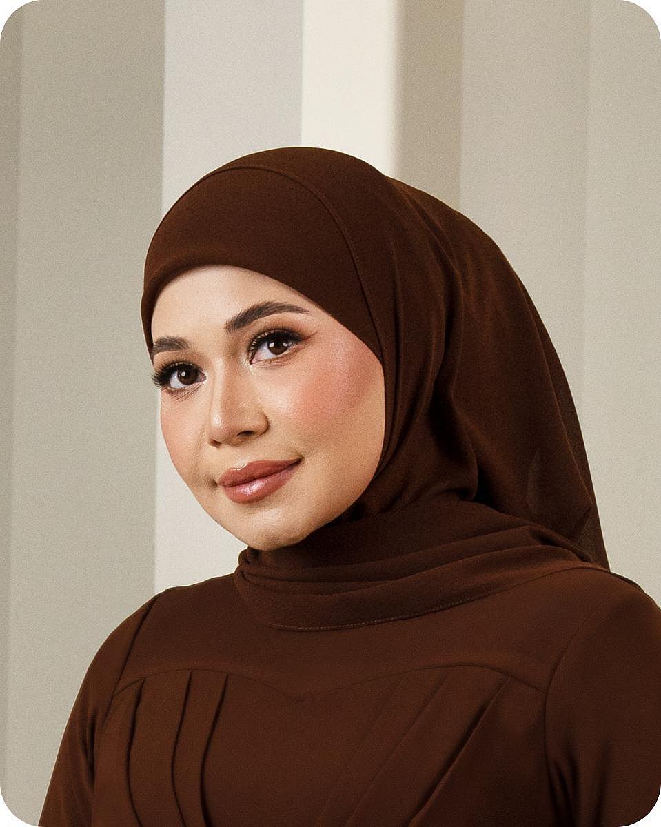 PLAIN SHAWL - RICH BROWN