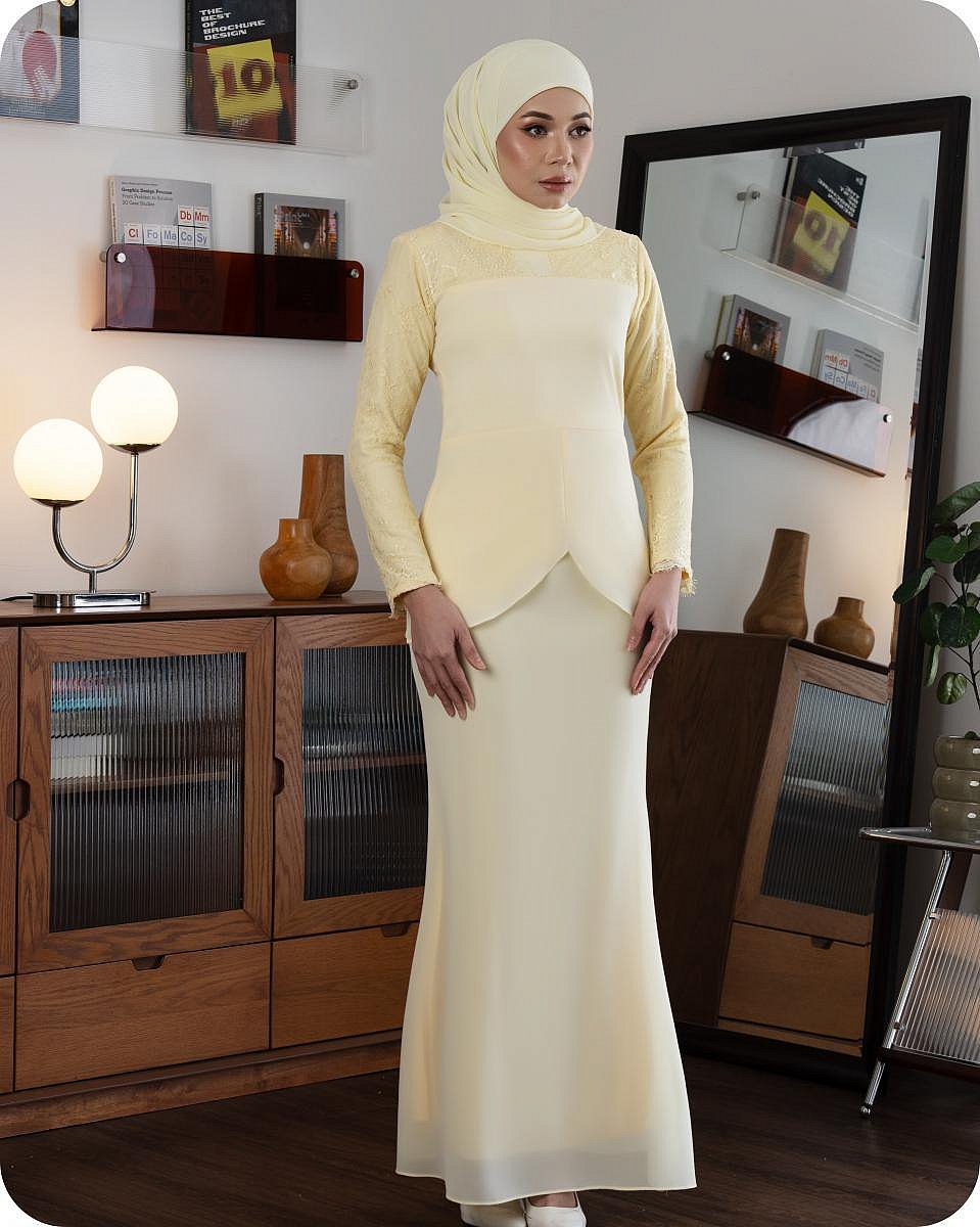 LUNA KURUNG - SOFT YELLOW