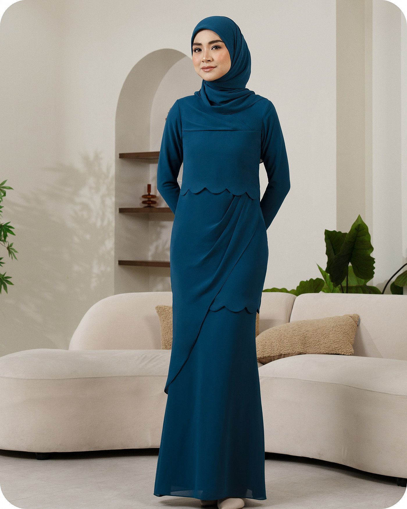 LAUREL KURUNG - TEAL BLUE