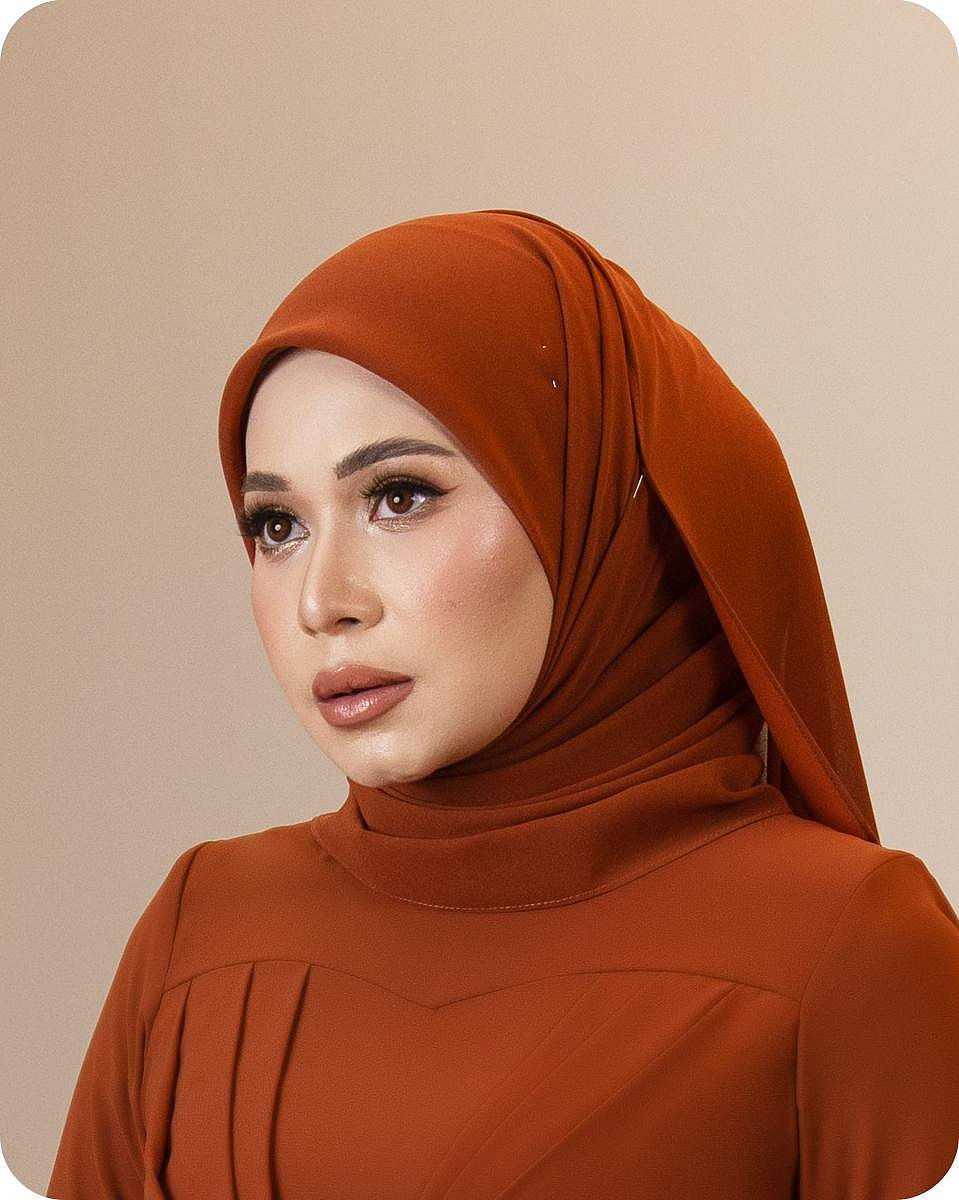 PLAIN SHAWL - TERRACOTTA