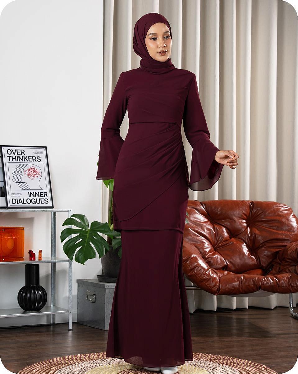HERINA KURUNG - BURGUNDY