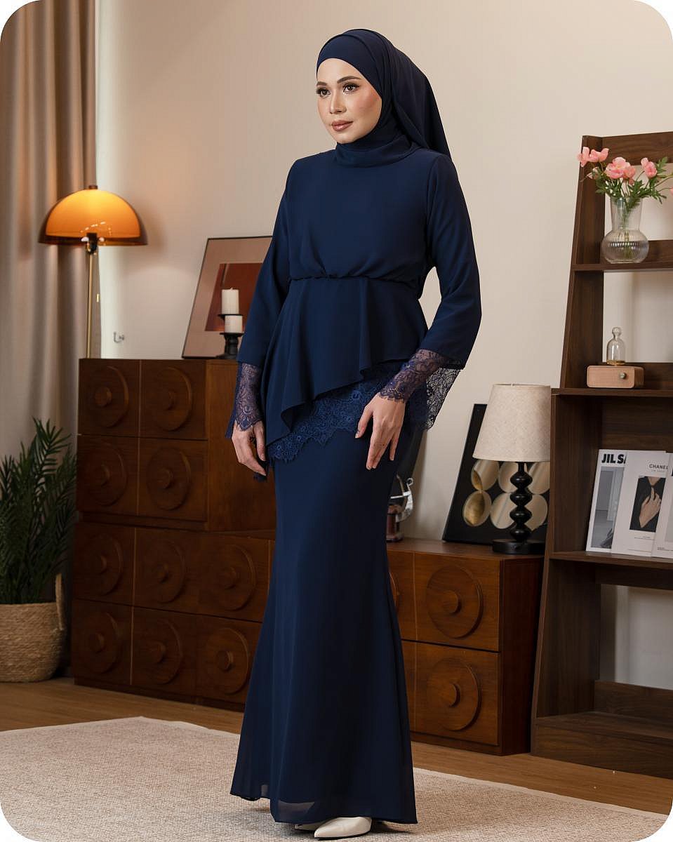 OLIVIA KURUNG - NAVY BLUE