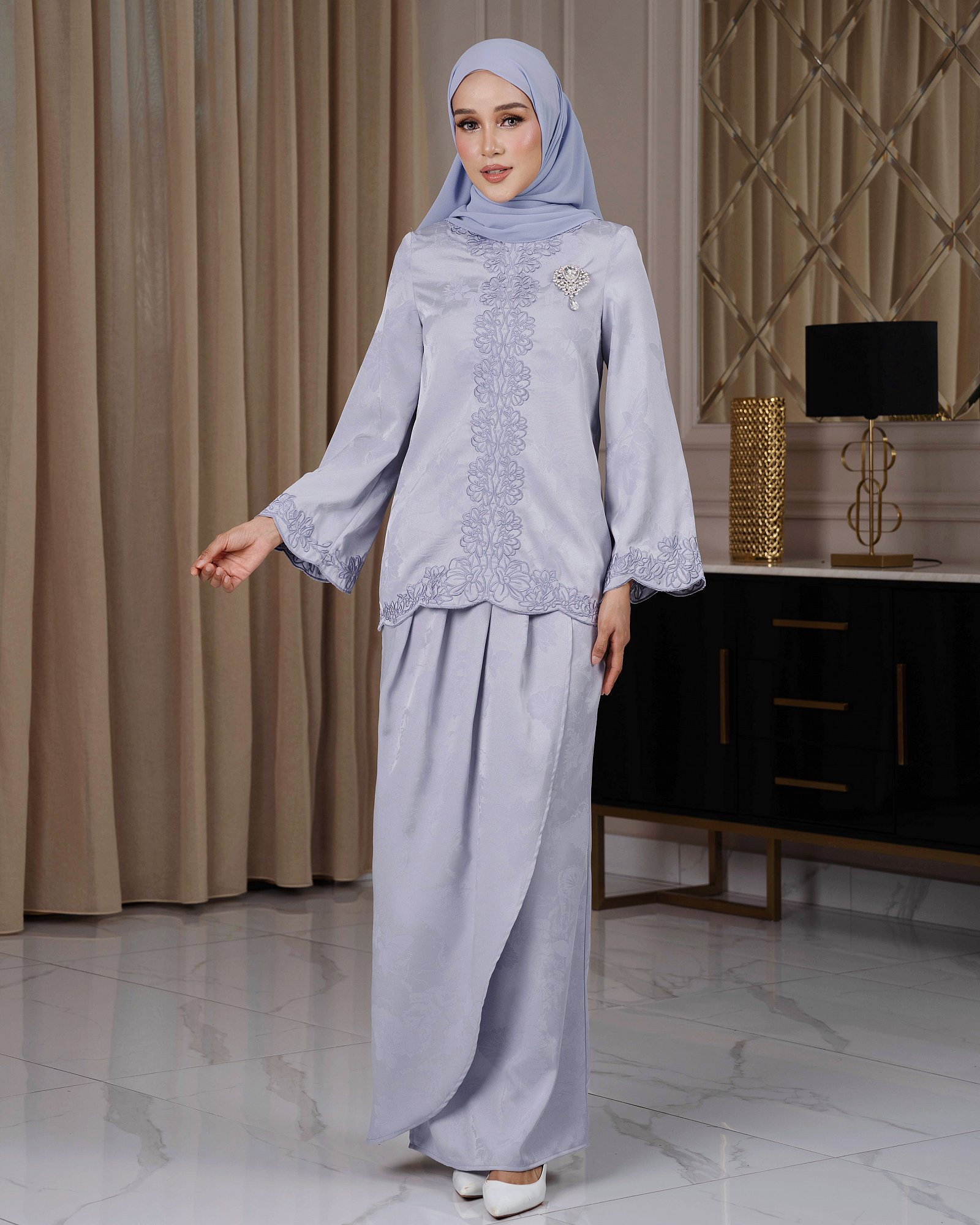 ARIA KURUNG - ASH BLUE