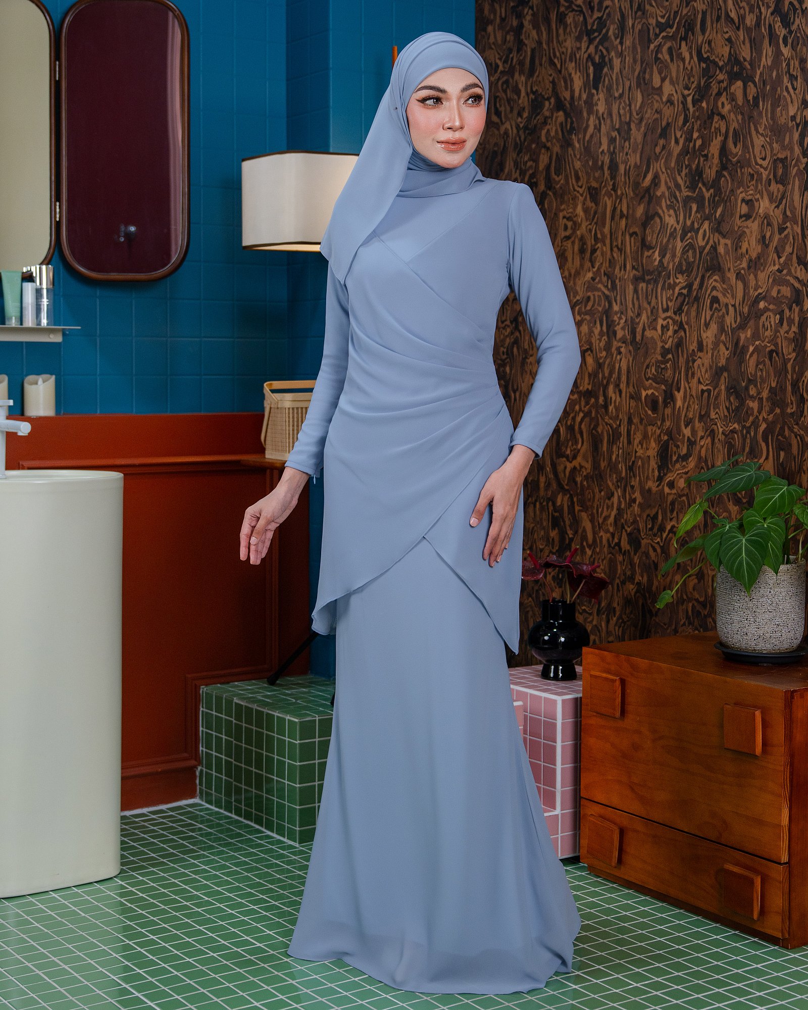 YUNA KURUNG - ASH BLUE YUNA KURUNG - ASH BLUE