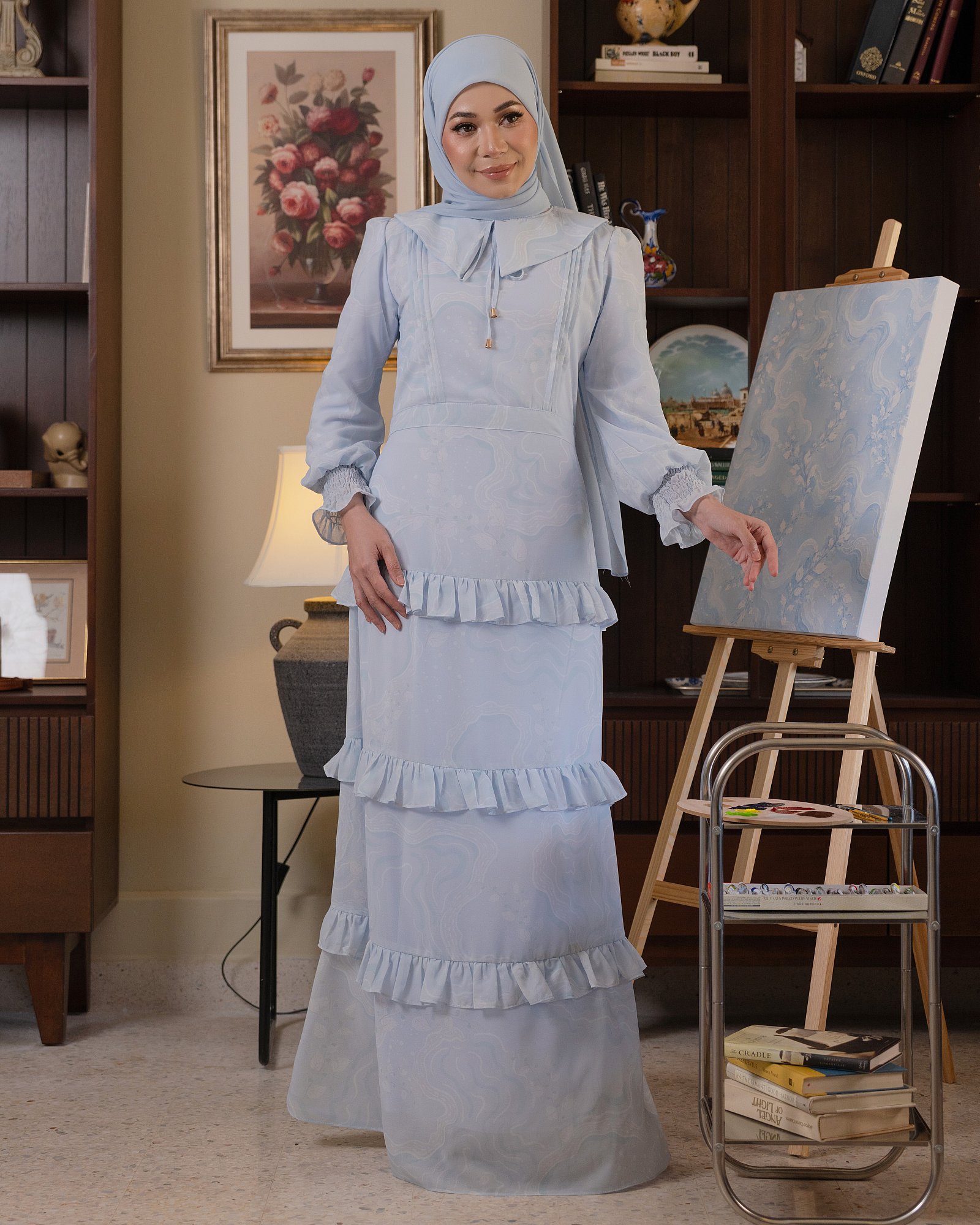 ELLE DRESS - BABY BLUE