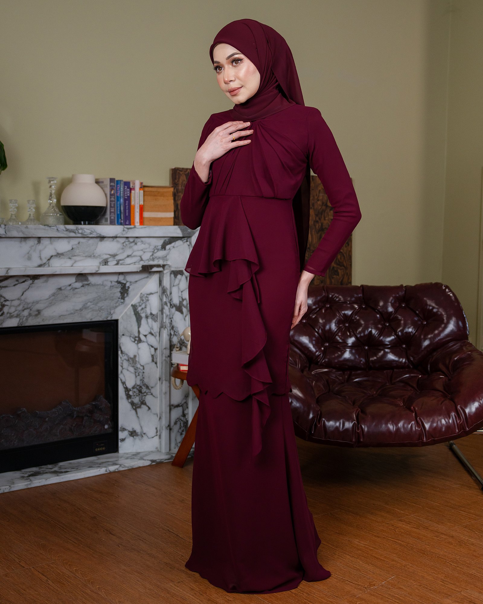ENNA KURUNG - BURGUNDY ENNA KURUNG - BURGUNDY