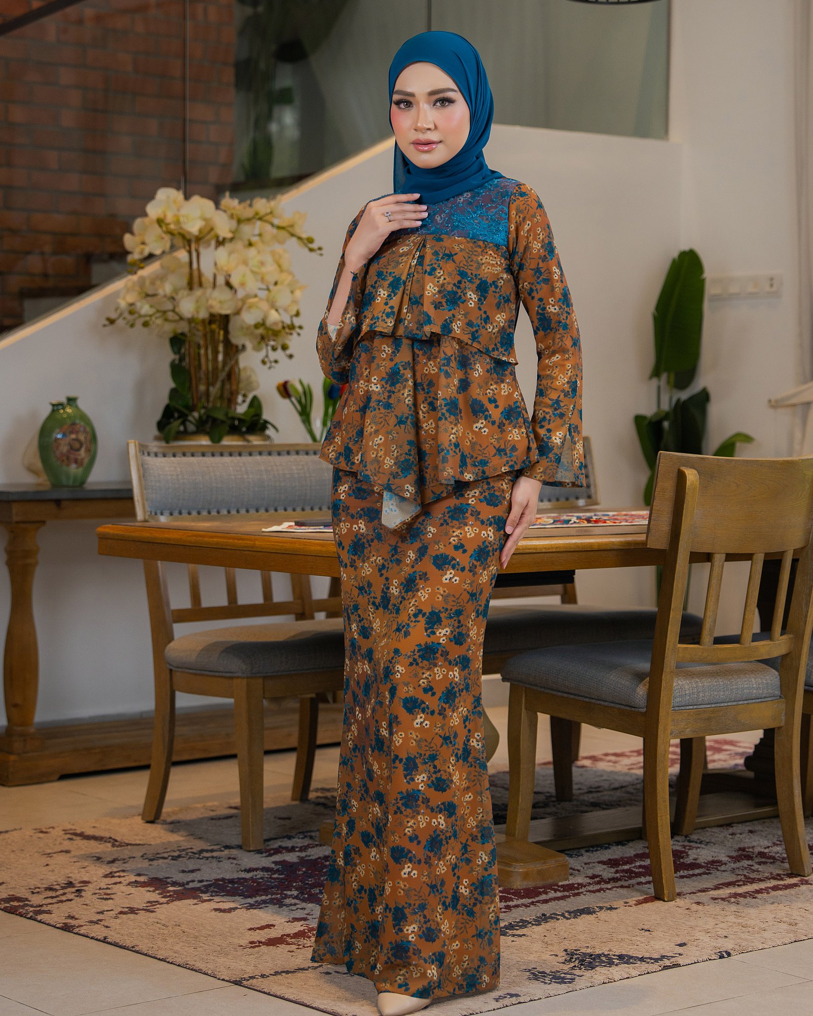 ELORA KURUNG - CARAMEL TEAL ELORA KURUNG - CARAMEL TEAL