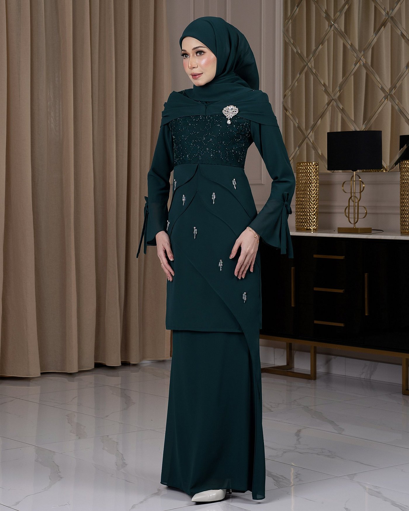 RILEY KURUNG - EMERALD GREEN