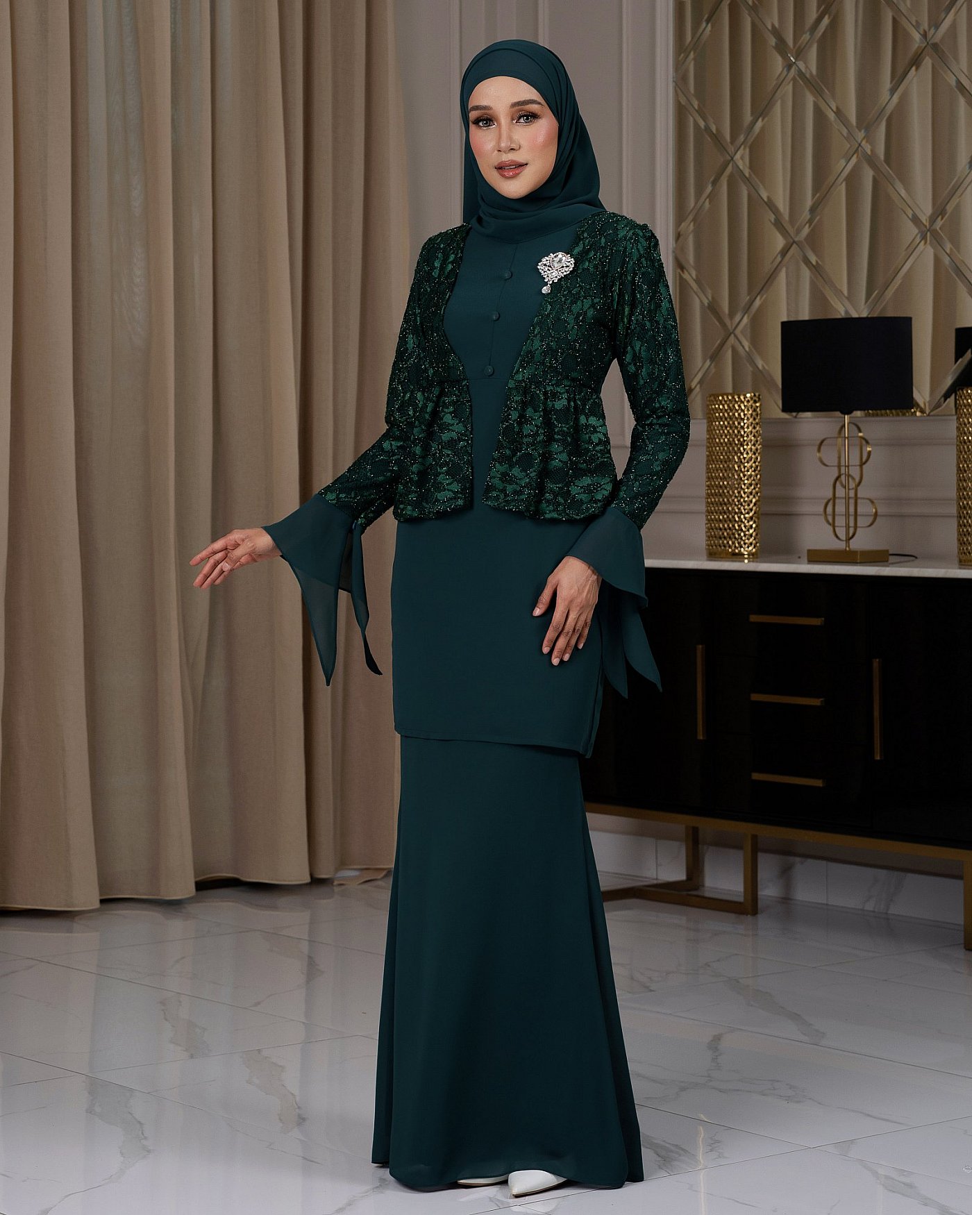 RUBY KURUNG - EMERALD GREEN