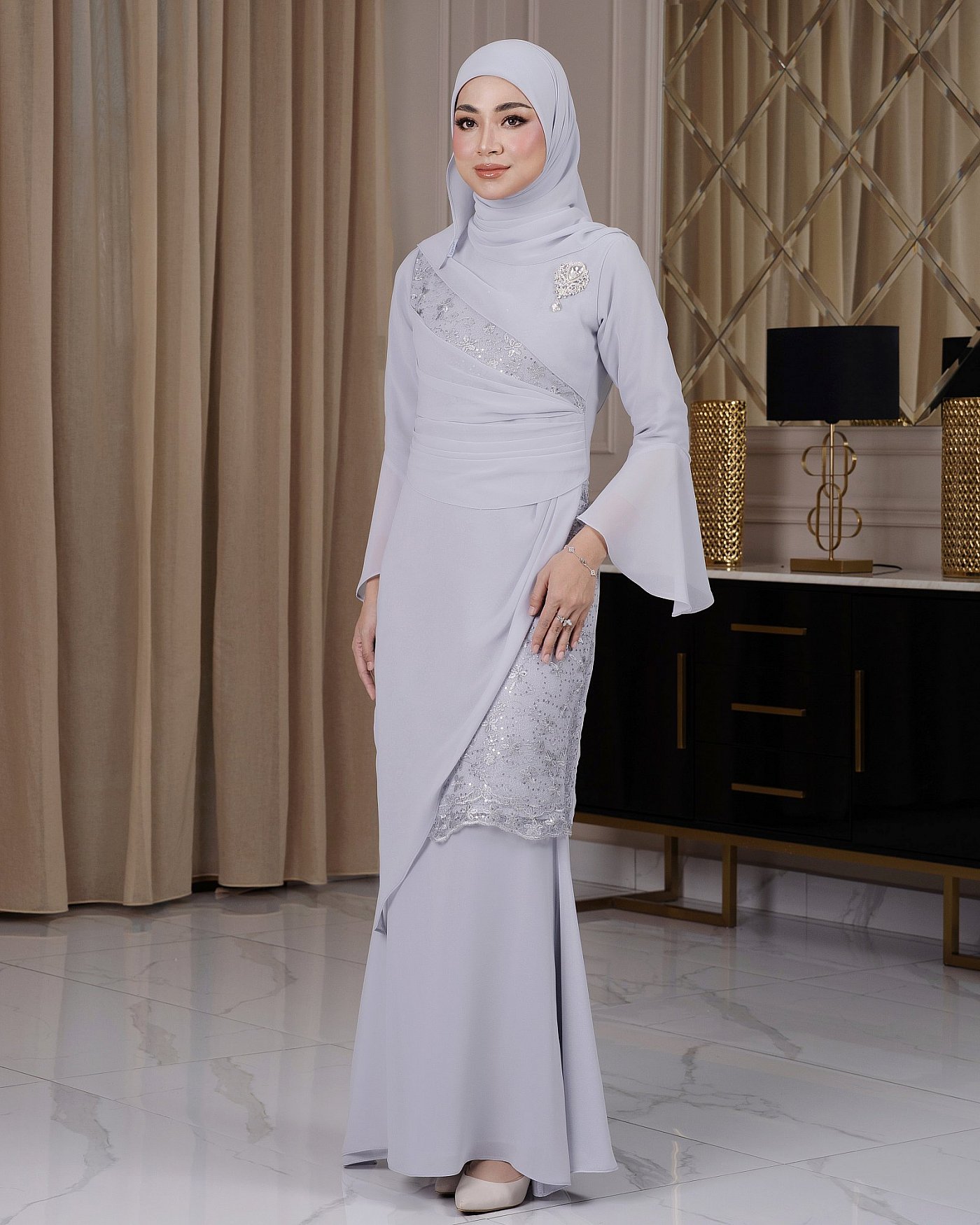 DELILA KURUNG - LIGHT GREY