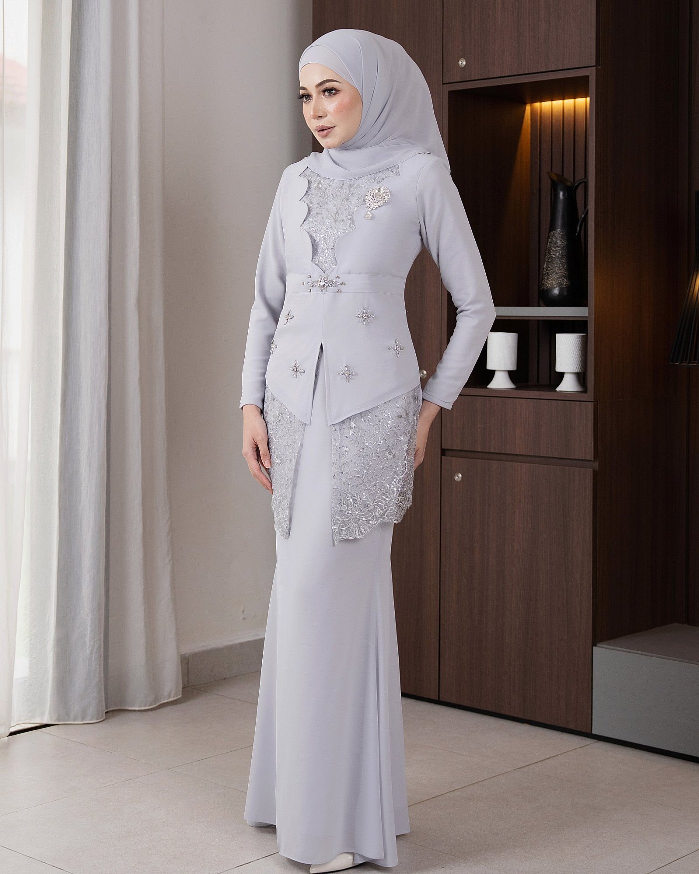 RATNA KURUNG - LIGHT GREY