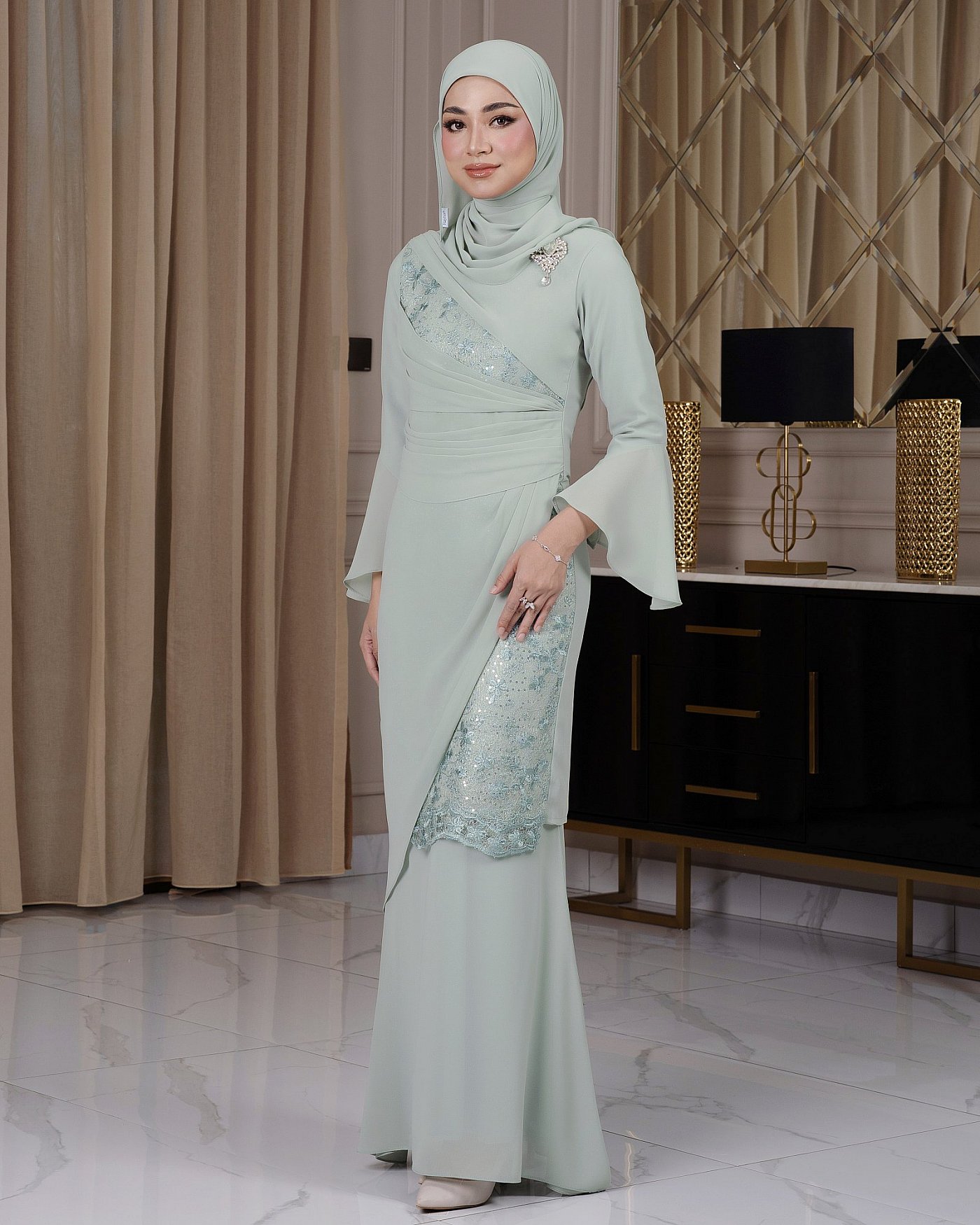 DELILA KURUNG - MINT GREEN