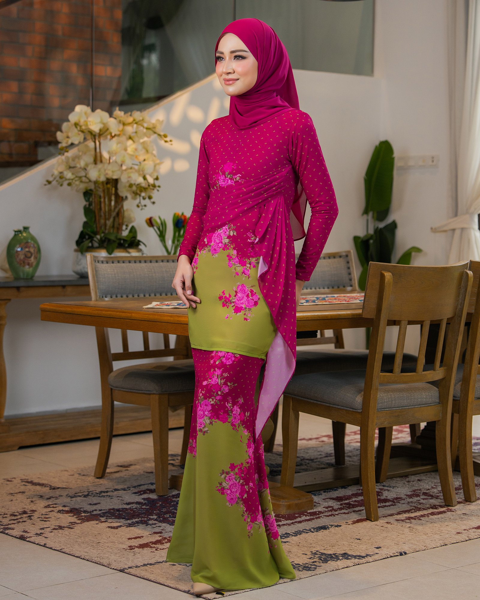 VALERIA KURUNG - MAGENTA LIME VALERIA KURUNG - MAGENTA LIME