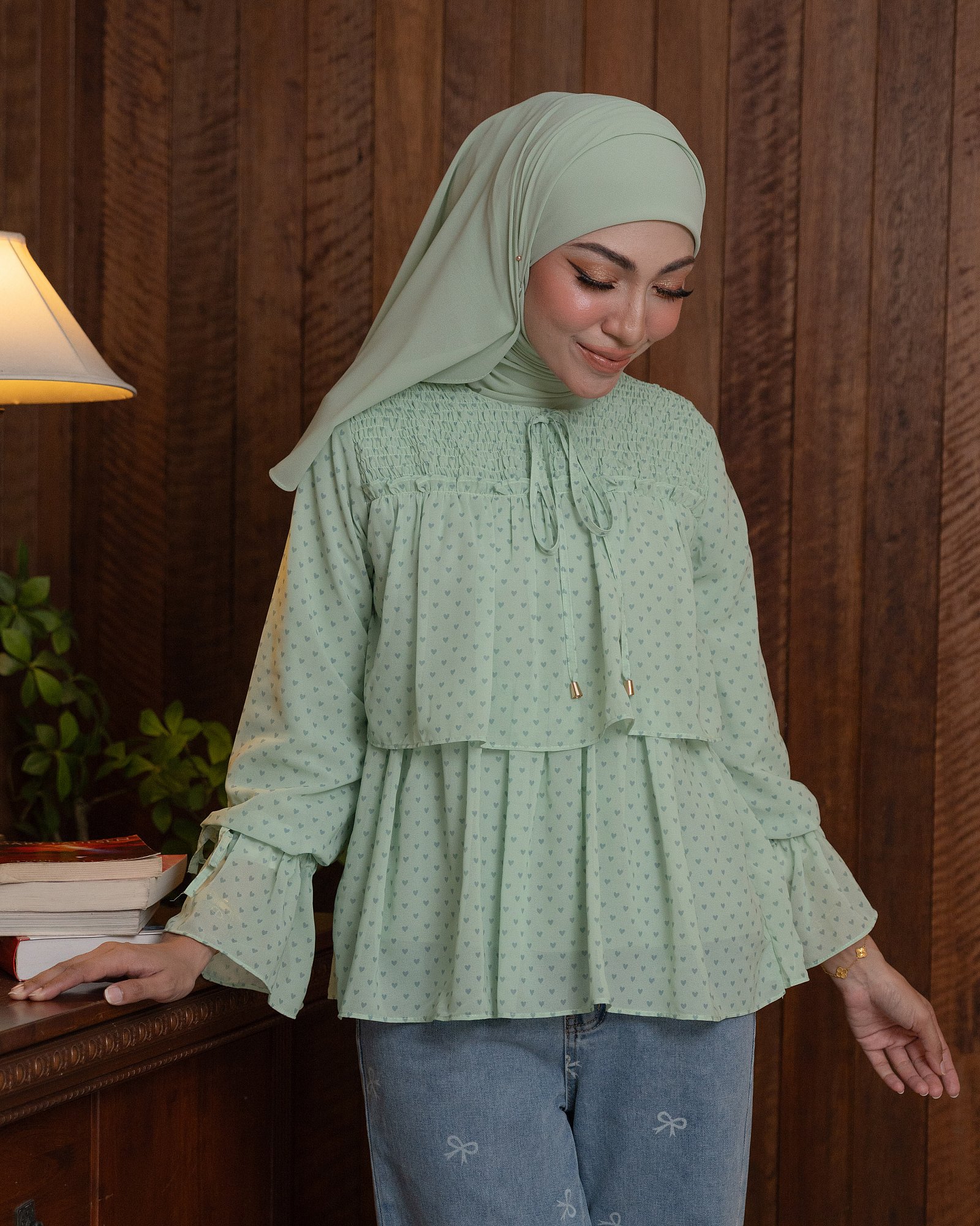 DOLLY BLOUSE - APPLE MINT