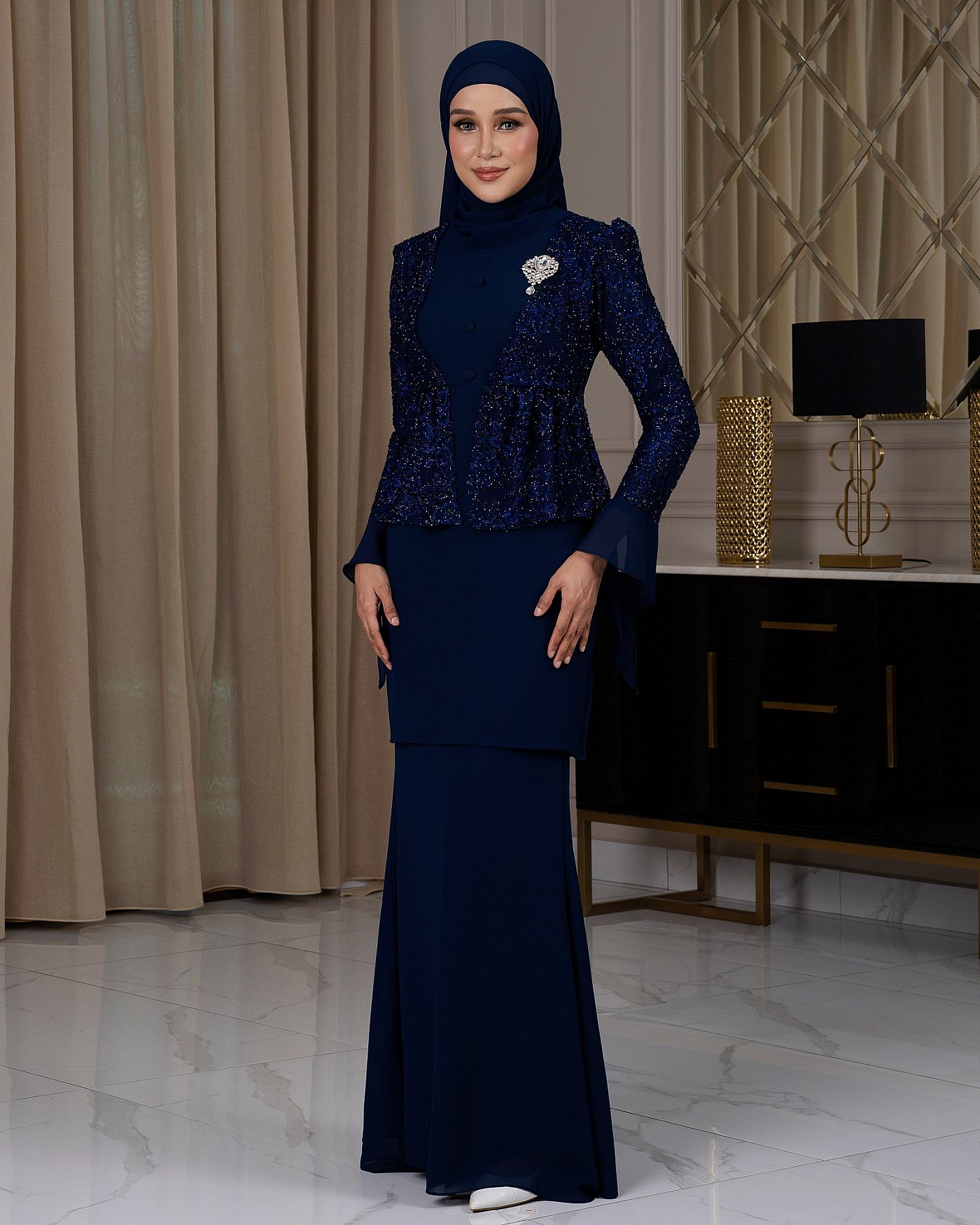 RUBY KURUNG - NAVY BLUE