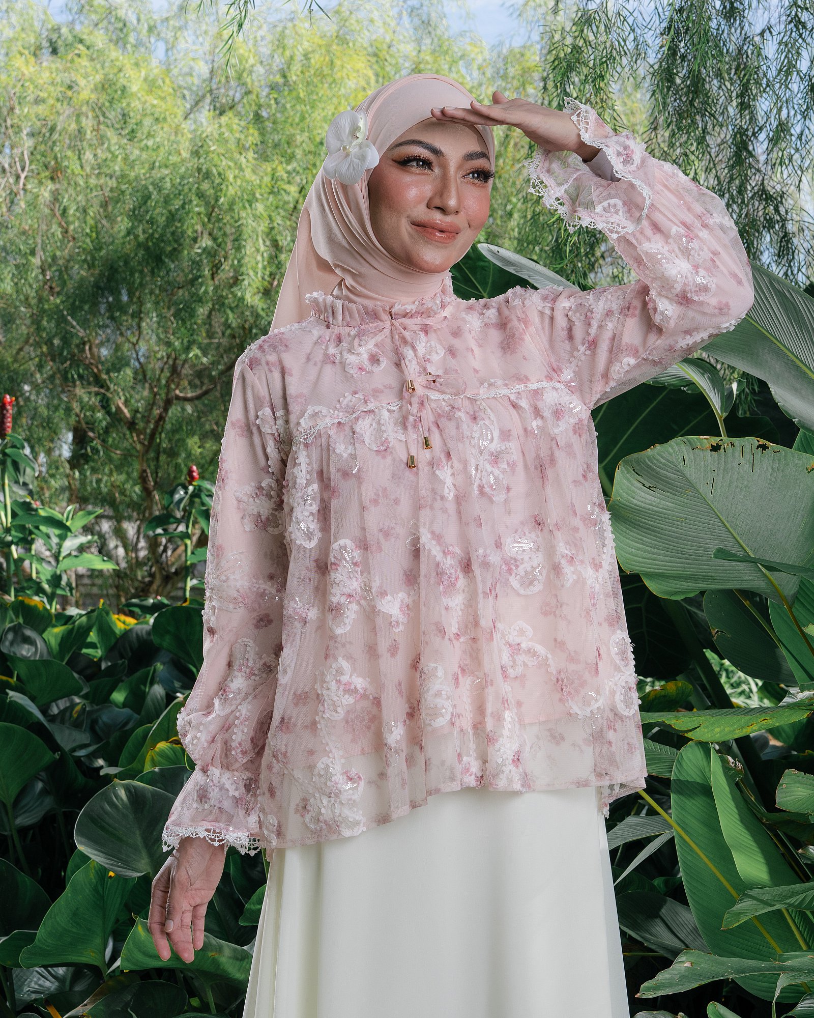 MOLY BLOUSE - ROSY PEACH
