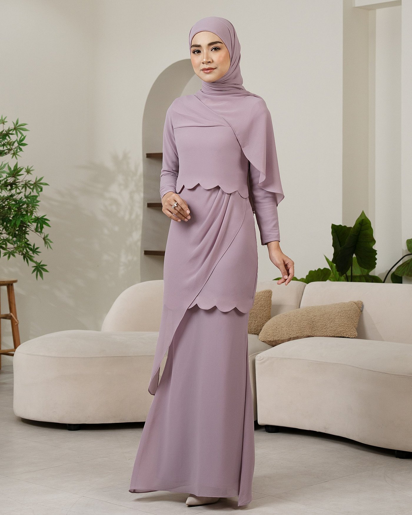 LAUREL KURUNG - PASTEL PURPLE