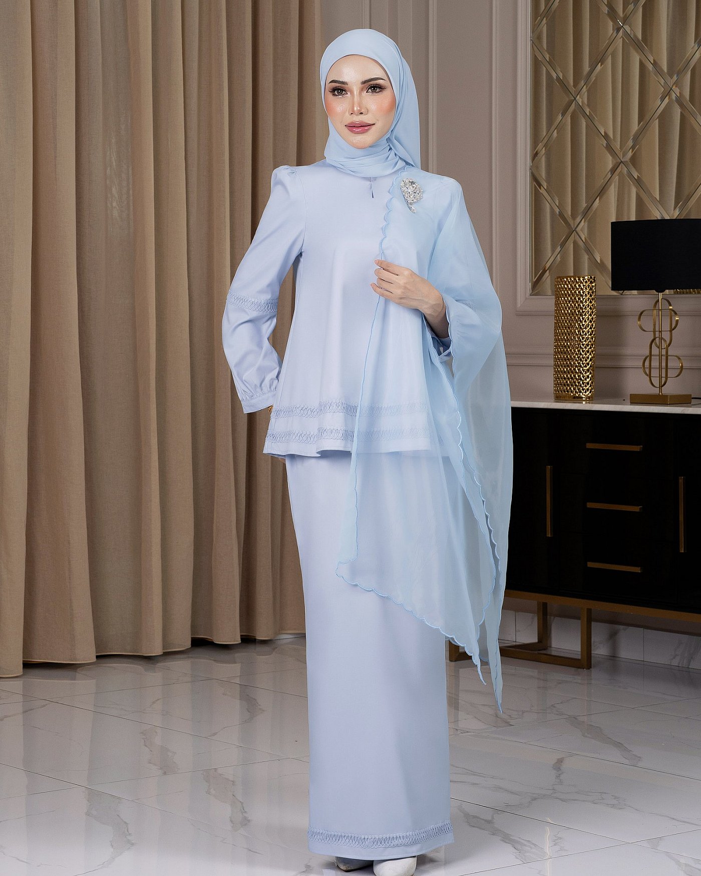 MAWAR KURUNG - BABY BLUE