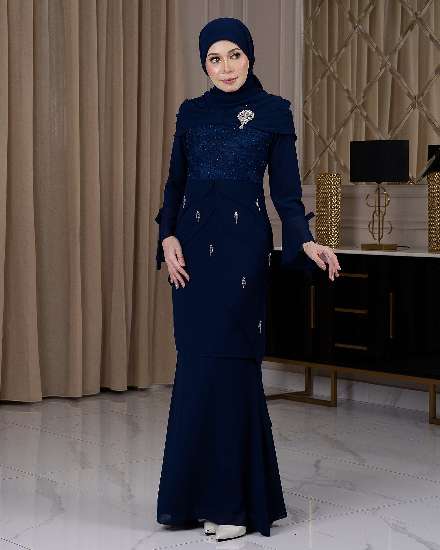 RILEY KURUNG - NAVY BLUE